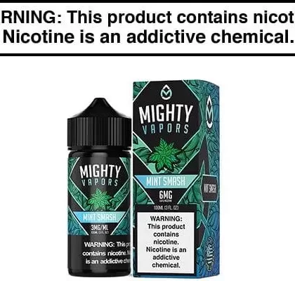 MINT SMASH BY MIGHTY VAPORS 100ML - Vapejuice