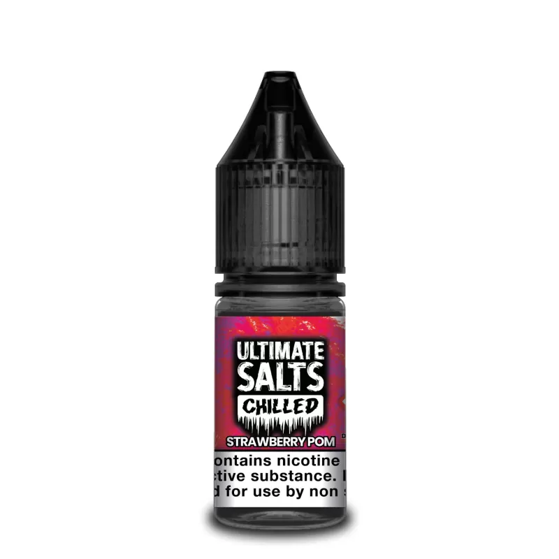 Ultimate Salts – Chilled: Strawberry Pom – 10ml - B. 10mg, D. 20mg; 10ml - TPD Compliant