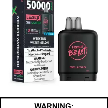 Weekend Watermelon Iced Flavour Beast Level X Ultra Pods