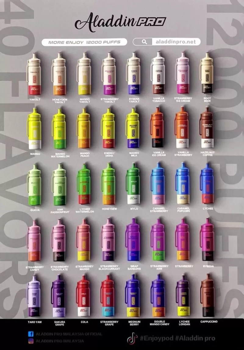 Aladdin Enjoy Disposable 12000 Puff Starter Kit - Vapeandgo Com My - Image 3