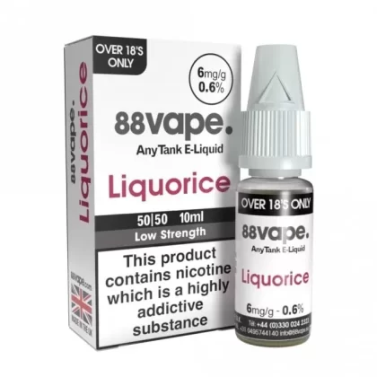 88vape Liquorice E Liquid – AnyTank & Original Series (10ml)