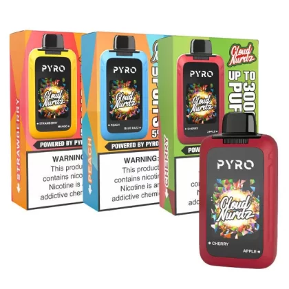 Pyro Duo x Cloud Nurdz 30K Disposable - Cherry + Apple, Grape + Apple (A9A225)