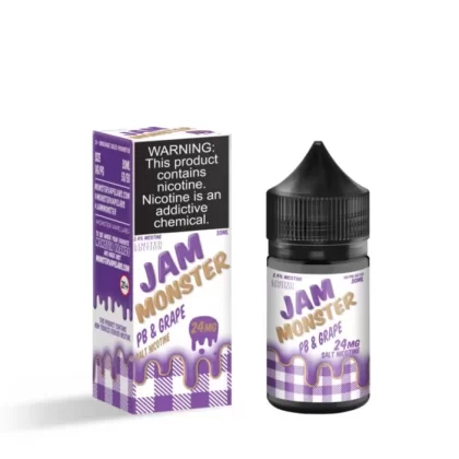PB & Jam Monster Salt Grape eJuice - Vape Product; Vape Product, Vape Product (61B8F9)
