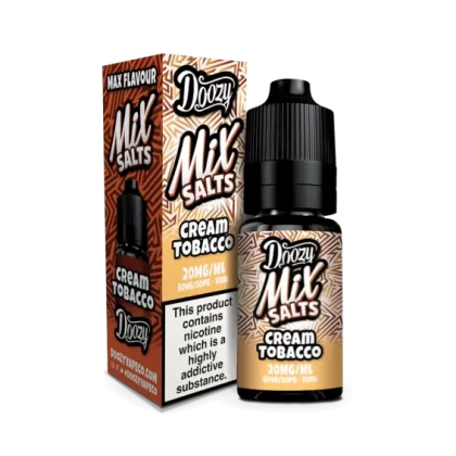 Cream Tobacco Seriously Salty – Doozy Nic Salts e Liquid 10ml – TPD - Vapestorm Co