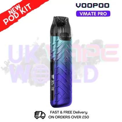 Armour Blue Voopoo Vmate Pro 25W Pod Kit – Free NicSalt