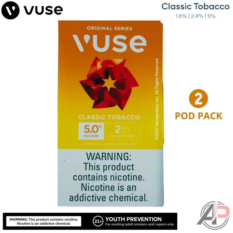 Vuse Alto Classic Tobacco Pods 2 Pack - Image 3