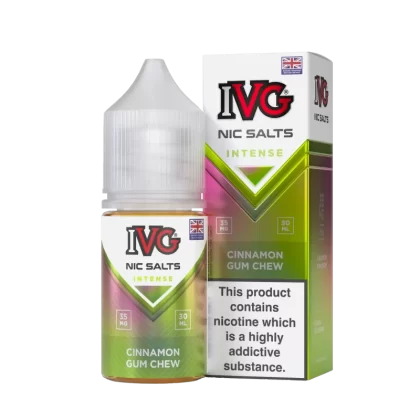 IVG Nic Salt Intense – Cinnamon Gum Chew 30ml (35/55 Mg) - Vape Product, Vape Product