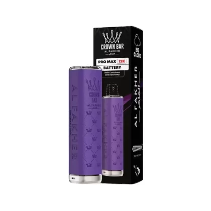 Al Fakher Crown Bar Pro Max 12K Prefilled Pod Kit Purple - Nicotine Strength#20mg (E11BA7)