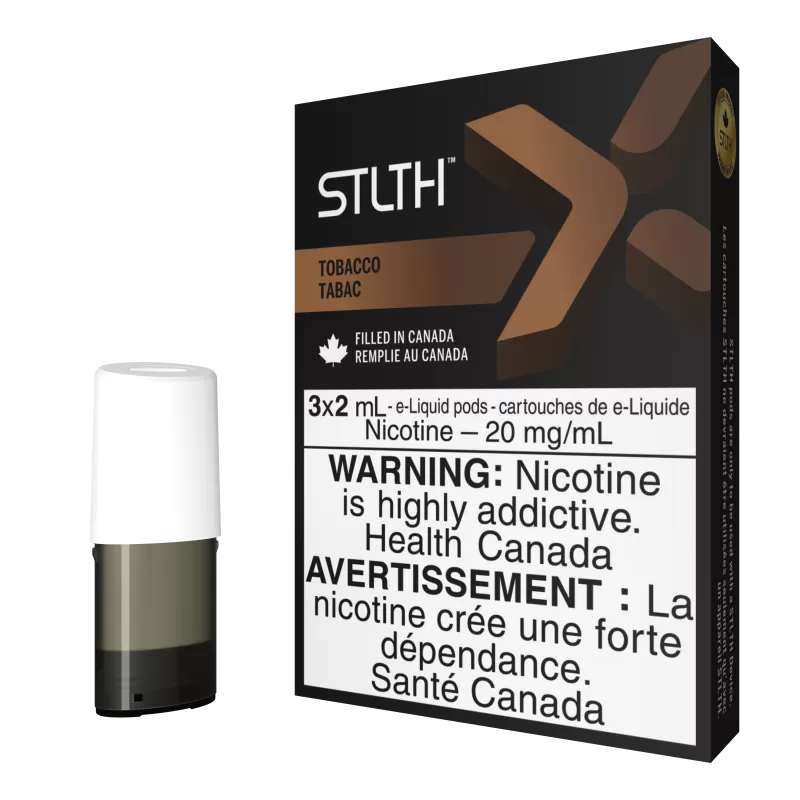 STLTH X Pod Pack - Tobacco - 20 mg/mL (promo)(wholeseller) - Excise ON, 20 mg/mL (promo)(wholeseller) - Excise AB (C2E4EC)