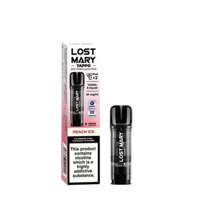 Lost Mary Tappo Peach Ice Prefilled Pods 20mg – 2 Pack