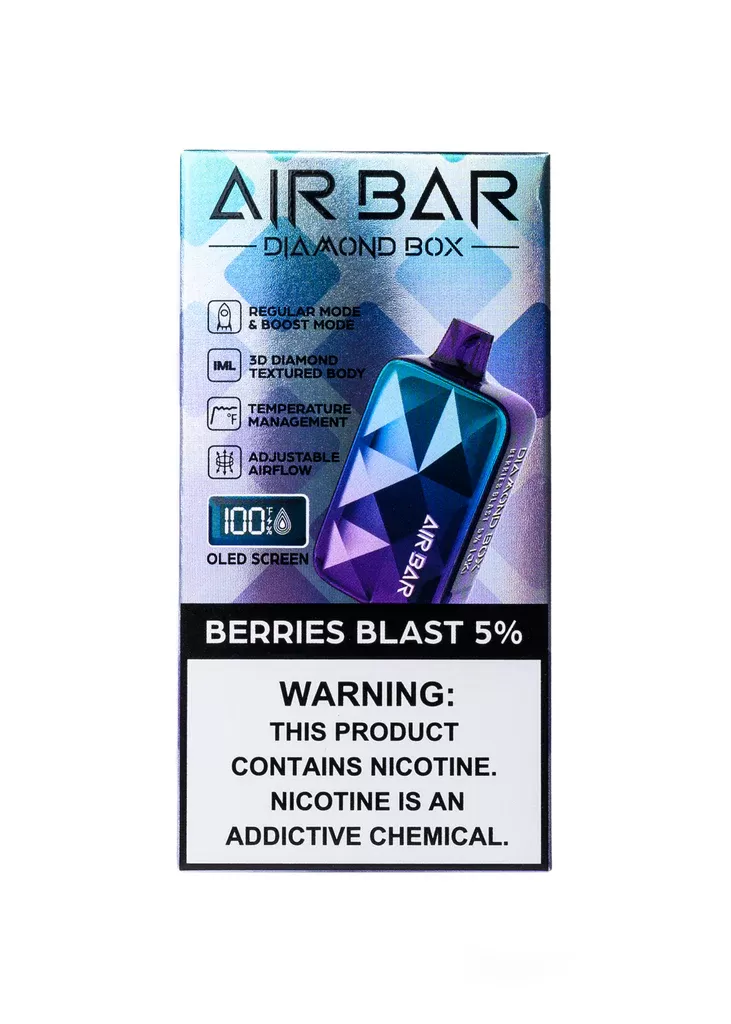 AirBar Diamond Box Disposable-Berries Blast 50mg (20000 Puffs) - Image 3