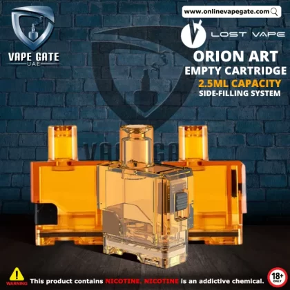 Lost Vape Orion Art Empty Cartridge - Amber Clear
