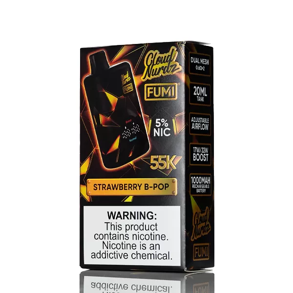 FUMI X Cloud Nurdz 55K 55000 Puffs Disposable Vape - 20mL - Spearmint - Image 3