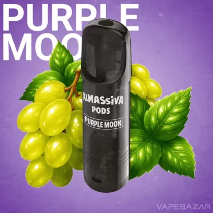 AlMassiva Prefilled Pods – Purple Moon (2er Pack) - Almassiva / 17mg/ml / 2ml / ca. 600 / Glycerin / Aromen / Propylenglykol / Nikotin / Ja