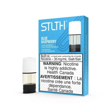 STLTH PODS – BLUE RASPBERRY - Nicotine Strength#20 MG>BOLD 50