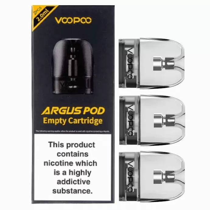 VooPoo Argus Replacement Pod Cartridge – 2ml – 3 pcs - Vapestorm Co