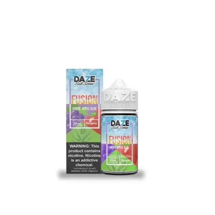 Sale $11.00 – Grape Apple Aloe Iced by 7Daze Fusion Salt 30mL