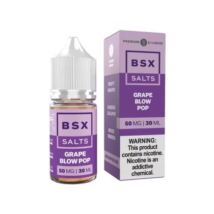 Glas BSX Salt Grape Blow Pop eJuice - Vape Product; Vape Product, Vape Product
