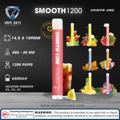 SMOOTH DISPOSABLES (20MG - 1200 Puffs)