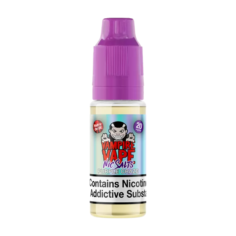 Purple Craze Nic Salt By Vampire Vape 10ml - 10mg - Vape Product (3E7295)