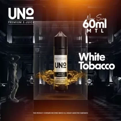 UNO MTL WHITE TOBACCO VAPE ELIQUID - Elegantvapestore