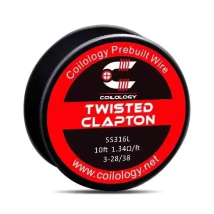 Coilology Twisted Clapton Wire - resistance#1.62 ohm/ft Ni80>2.17 ohm/ft Ni80>1.34 ohm/ft SS316L