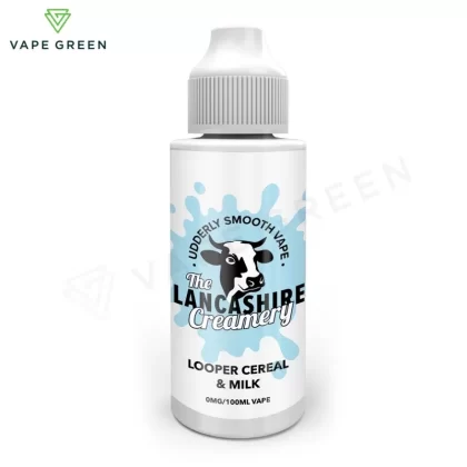Looper Cereal & Milk Shortfill E-Liquid by the Lancashire Creamery 100ml - Eliquidsupply