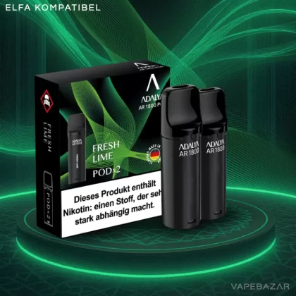 Adalya Alpha Pods – Fresh Lime – (2er Pack) - Adalya / Aromastoffe / Glycerin / Nikotinbenzoat / Propylenglykol