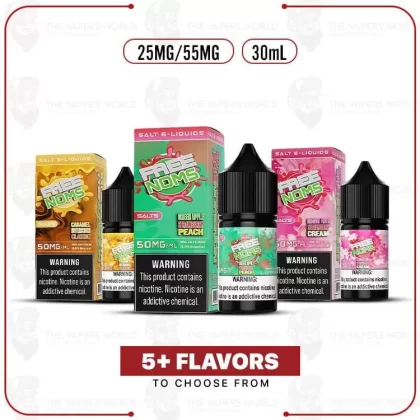 NomEnon Salt E-Juice 30mL - Vape Product, Vape Product; Lychee Cherry Blossom Raspberry, Arctic Wintergreen Freeze