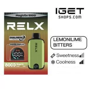 Relx Magicgo i8000 Lemon Lime Bitters - Ozvapeone