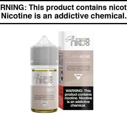 CUBAN BLEND BY NAKED SALT 30ML - Vapejuice