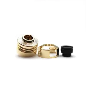 Engine Style 22mm RDA Rebuildable Dripping Atomizer w/ BF Pin – Gold Color