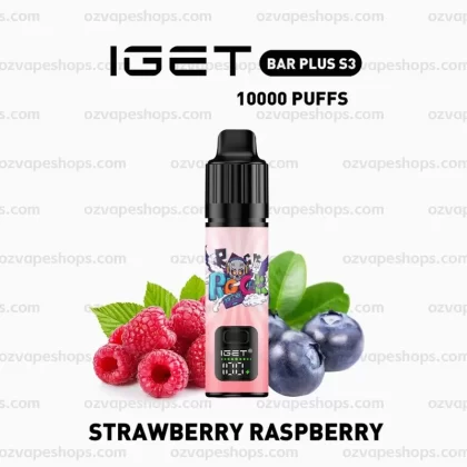 IGET Bar Plus S3 Kit – Strawberry Raspberry - Ozvapeone (0F50F9)