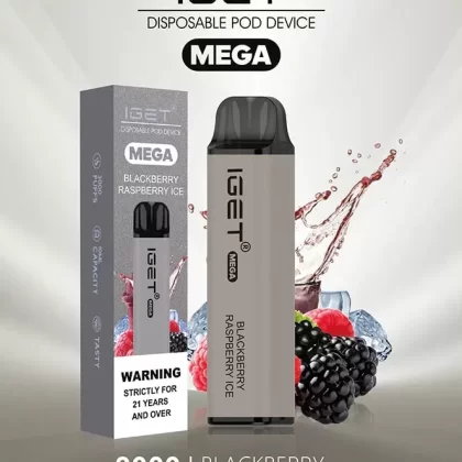 IGET Mega Blackberry Raspberry Ice (3000 Puffs)