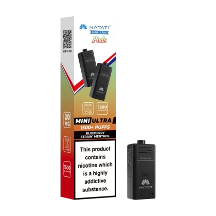 Blueberry Straw' Menthol Hayati Mini Ultra Refill Pack - Vapeshop Co
