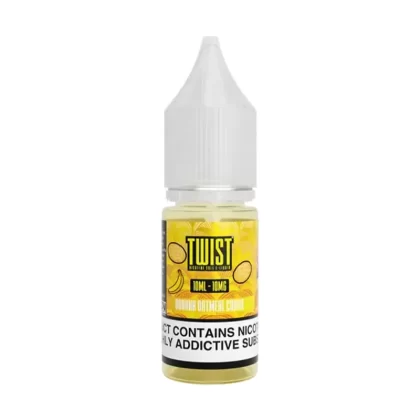 Twist Banana Oatmeal Cookie Saltnic vape Juice - 10 Pack - Strength 10mg