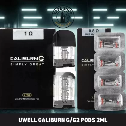 UWELL Caliburn G/G2 Pods 2ml Replacement Pods with Caliburn G/G2 Coils in Dubai, UAE - Vapeshopdubaiuae