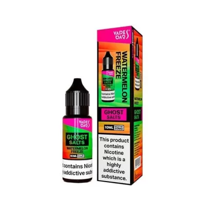 Box of 10 – 20mg Vapes Bars Ghost Salts Nic Salts 10ml E-liquid - Banana Foam Sweets, Black Mamba; Vape Product (AB7D3F)