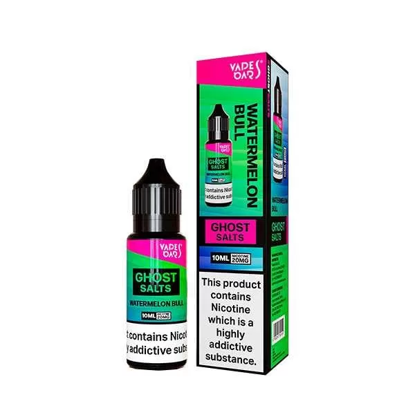 Box of 10 – 20mg Vapes Bars Ghost Salts Nic Salts 10ml E-liquid - Banana Foam Sweets, Black Mamba; Vape Product (AB7D3F) - Image 2