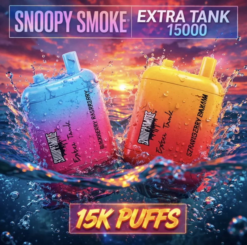 Snoopy Smoke Extra Tank 2 x 18ml 15000 - Raspberry Jam (BLK Series) - Image 2