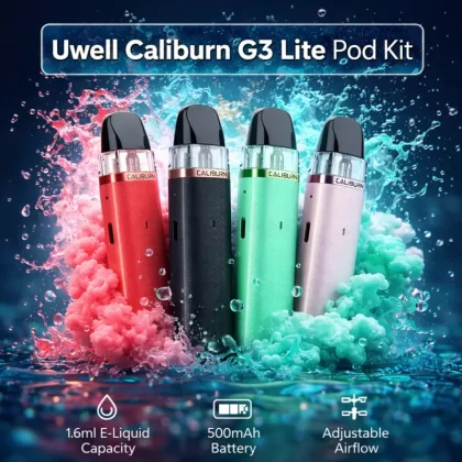 Uwell Caliburn G3 Lite Pod Kit - Pearl White / 0.4ohm (3ml)