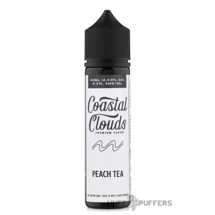 Coastal Clouds – Peach Tea 60mL - Nicotine Strength#0mg>3mg>6mg
