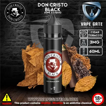 Don Cristo Black 60ml E juice by PGVG - 60 ml / 3 mg