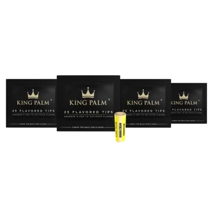 King Palm 100 Flavored Filters – Banana Cream (10mm) - Vape Store