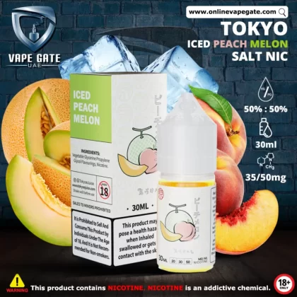 Tokyo Iced Peach Melon Saltnic 30ml - 20 mg / 30 ml