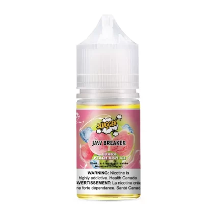 SLUGGER Jaw Breaker Salt – Guava Peach Kiwi Ice 30ml (20, 35, 50mg) - Vape Product, Vape Product