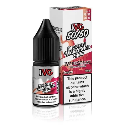 IVG 50/50 Strawberry Watermelon Chew 10ml Nic Salt Vape Juice - Strength 12mg
