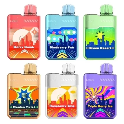 Digiflavor x Geek Bar Lush 20K Disposable Vape (5%, 20ml) - Flavor#Watermelon Ice>Strawberry Fab>Tripple Berry Ice>Blue Razz Ice>Blueberry Fab>Green Desert>Melon Twist>Banana Coconut>Raspber