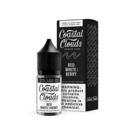 Coastal Clouds Salt E-Liquid Red, White, and Berry 30ml