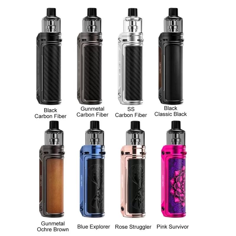 Lost Vape Thelema Urban 80W Kit with UB Ultra Pod 5.5ml - Black Carbon Fiber - Image 2